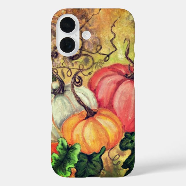 Funda iPhone 16 Estuche para iPhone Pumpkins (Reverso )