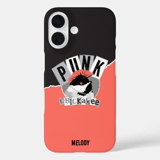 Funda iPhone 16 Estuche para iPhone punk Chickadee Funda-Mate (Reverso )