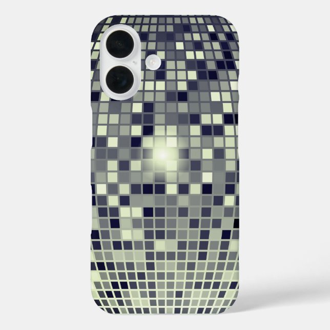 Funda iPhone 16 Estuche para iPhone Retro Disco Ball Groove (Reverso )