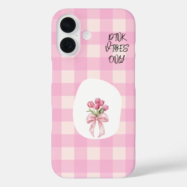 Funda iPhone 16 Estuche para iPhone rosa (Reverso )