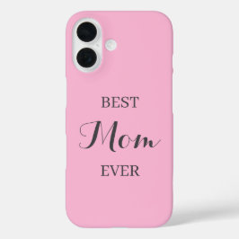 Funda iPhone 16 Estuche para iPhone rosa personalizado - Nombre pe