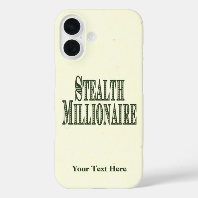 Funda iPhone 16 Estuche para iPhone Stealth Millionaire Funda-Mate (Reverso )