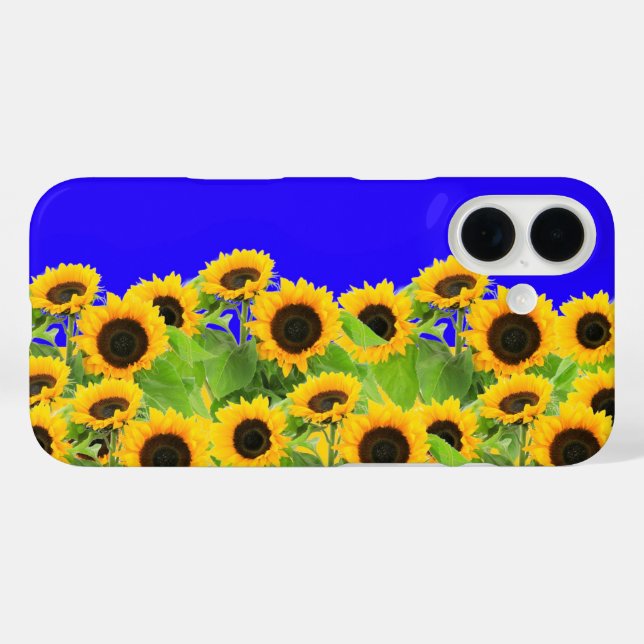 Funda iPhone 16 Estuche para iPhone Sunflowers (Reverso (Horizontal))