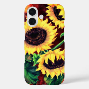 Funda iPhone 16 Estuche para iPhone Sunflowers