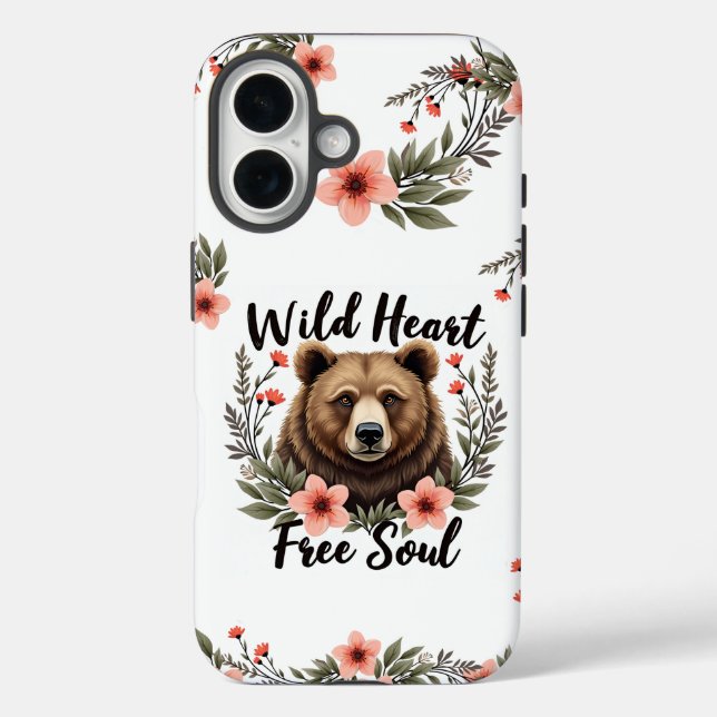 Funda iPhone 16 Estuche para Iphone Wild Heart Free Soul (Reverso )