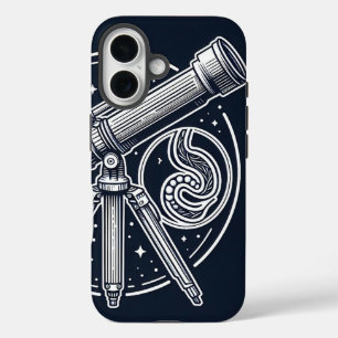 Funda iPhone 16 Estuche para teléfono artístico Stargazer Cosmic V