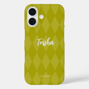 Funda iPhone 16 Estuche para teléfono celular HAMbyWG - Argyle