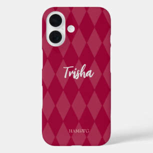 Funda iPhone 16 Estuche para teléfono celular HAMbyWG - Argyle