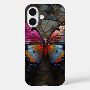 Funda iPhone 16 Estuche para teléfono con mariposa colorida - Natu