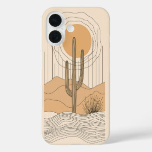 Funda iPhone 16 Estuche para teléfono de espejos para cactus del d
