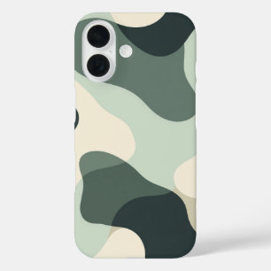 Funda iPhone 16 Estuche para teléfono de flujo de camuflaje