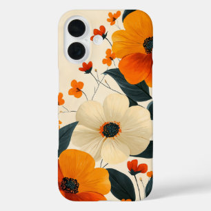 Funda iPhone 16 Estuche para teléfono de fusión floral