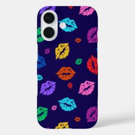 Funda iPhone 16 estuche para teléfono de impresión Lip multicolor
