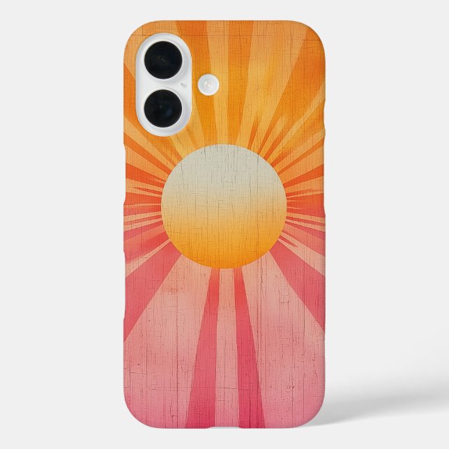 Funda iPhone 16 Estuche para teléfono de radio de Peach (Reverso )