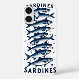 Funda iPhone 16 Estuche para teléfono de sardinas para iphone 16