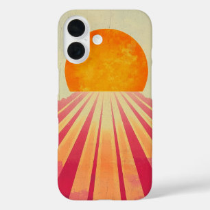 Funda iPhone 16 Estuche para teléfono de Sun Horizonte Rosa