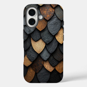 Funda iPhone 16 Estuche para teléfono de textura de escala de drag