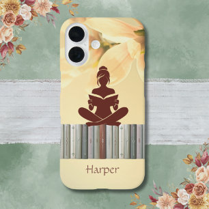 Funda iPhone 16 Estuche para teléfono del amante del libro elegant