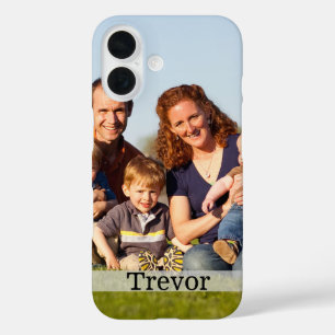 Funda iPhone 16 Estuche para teléfono móvil de fotos familiares