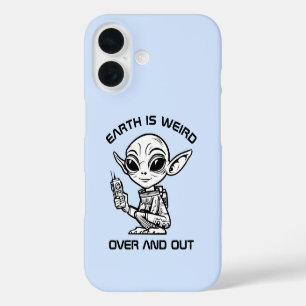 Funda iPhone 16 Estuche para teléfono para extranjeros en blanco y