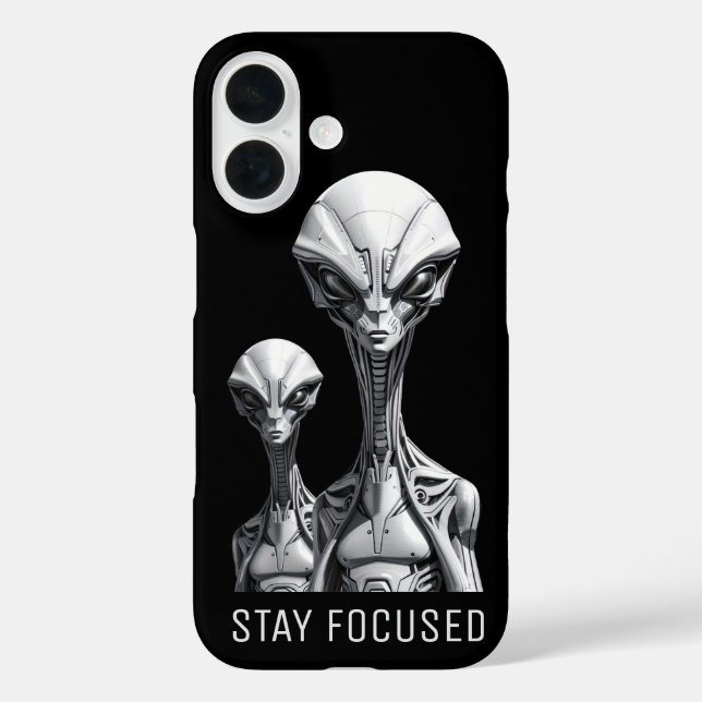 Funda iPhone 16 Estuche para teléfono Robot Aliens (Reverso )