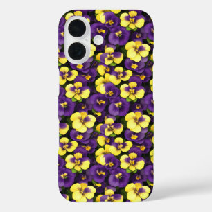 Funda iPhone 16 Estuche para teléfonos de pequeños paneles amarill