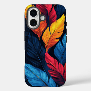 Funda iPhone 16 Estuche para teléfonos Jungle Toucan Feathers