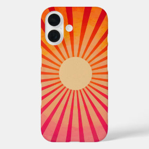 Funda iPhone 16 Estuche Peach Sunburst Phone