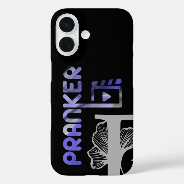 Funda iPhone 16 Estuche PRANKER para iPhone Trend Resumen Violeta  (Reverso )