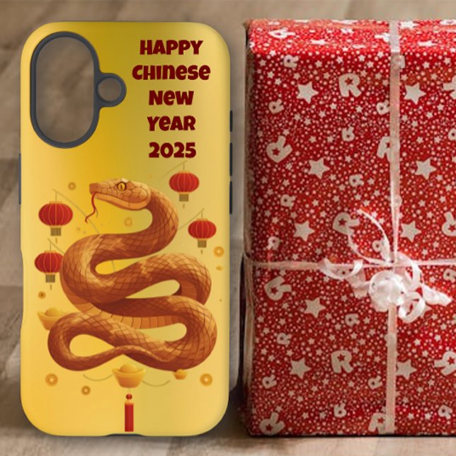 Funda iPhone 16 Estuche Prosperous Golden Snake para iPhone / iPad (Subido por el creador)