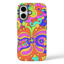Estuche Psychedelic Distorted Faces para iPhone / 