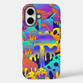 Funda iPhone 16 Estuche Psychedelic Melting Mushroom para iPhone /