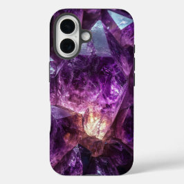 Funda iPhone 16 Estuche Royal Amethyst Stones Phone