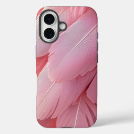 Funda iPhone 16 Estuche Rubor Flamingo Feather Phone