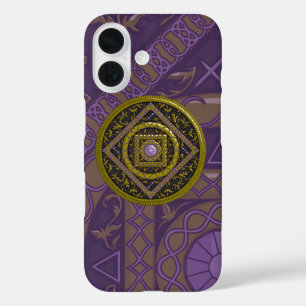 Funda iPhone 16 Estuche Sagittarius Mandala Funda-Mate Phone