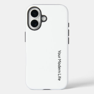 Funda iPhone 16 Estuche simple para teléfono: su vida moderna