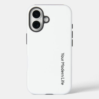 Funda iPhone 16 Estuche simple para teléfono: su vida moderna