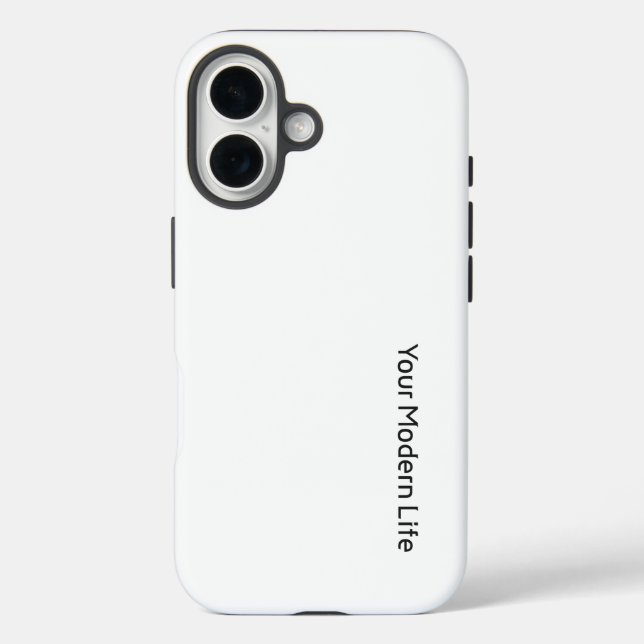 Funda iPhone 16 Estuche simple para teléfono: su vida moderna (Reverso )