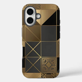 Funda iPhone 16 Estuche sofisticado Art Deco Geométrico Tile Phone