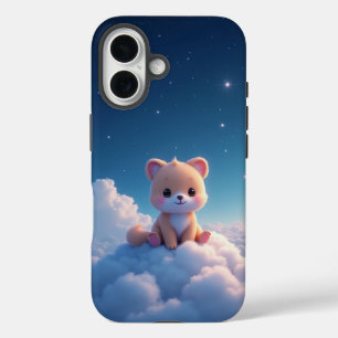 Funda iPhone 16 Estuche Starry Night Cloud Puppy para iPhone
