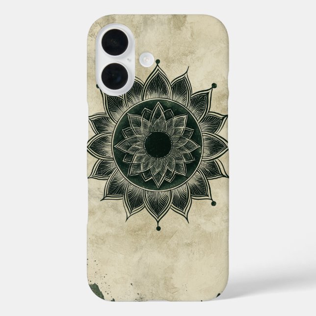 Funda iPhone 16 Estuche Sun Mandala Roots Phone (Reverso )