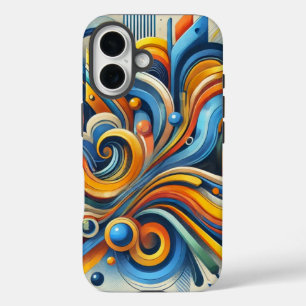 Funda iPhone 16 Estuche Vibrant Abstract para iPhone
