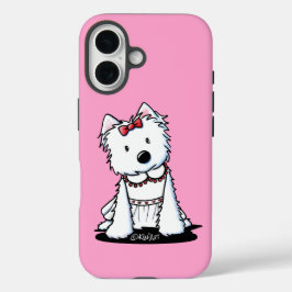 Funda iPhone 16 Estuche Westie Dog In Vress para iPhone