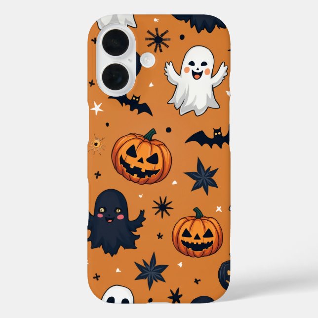 Funda iPhone 16 Estuches para iPhone de Halloween (Reverso )