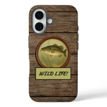 Estuches para iPhone Largemouth Bass Dark Wood