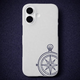 Funda iPhone 16 Estudio nocturno brújula de la oscura academia