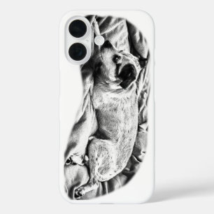 Funda iPhone 16 Estudio Sleek Terrier, Moda invernal