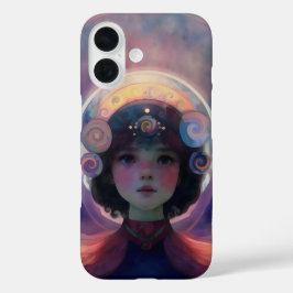 Funda iPhone 16 Ethereal Fantasy Celestial Child Dream Guardian