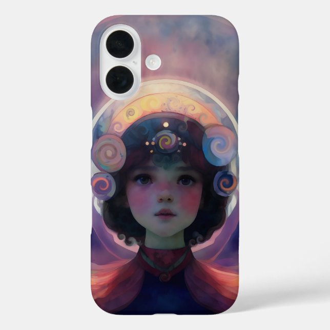 Funda iPhone 16 Ethereal Fantasy Celestial Child Dream Guardian (Reverso )