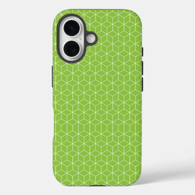 Funda iPhone 16 Explora ilusiones ópticas modernas con patrón de c (Reverso )